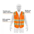 Chaleco de seguridad de alta visibilidad, naranja, M, EXPERT 2