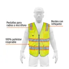 Chaleco de seguridad de alta visibilidad, amarillo,M, EXPERT 2
