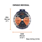 Disco de diamante de 9' x 2.7 mm, rin segmentado, TRUPER 6