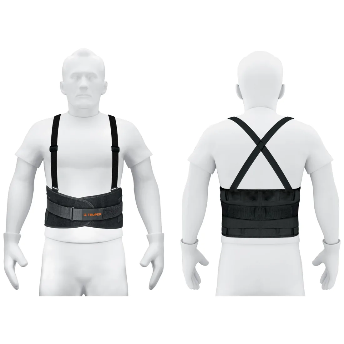 Faja lumbar con tercer cinturón, talla M, TRUPER
