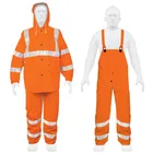 Conjunto impermeable doble capa naranja con reflejante, G 1