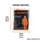 Conjunto impermeable doble capa naranja con reflejante, M 4