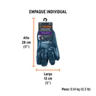 Guantes de algodón recubiertos de nitrilo puño tejido,TRUPER 5