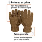 Guantes de carnaza para electricista, TRUPER 2