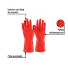 Guantes de látex para limpieza, rojos, M, PRETUL 3