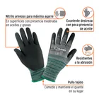 Guantes de nylon recubiertos de nitrilo arenoso, CH, TRUPER 3