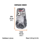 Guantes de nylon recubiertos de nitrilo arenoso, M, TRUPER 6