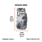 Guantes de nylon recubiertos de nitrilo arenoso, G, TRUPER 6