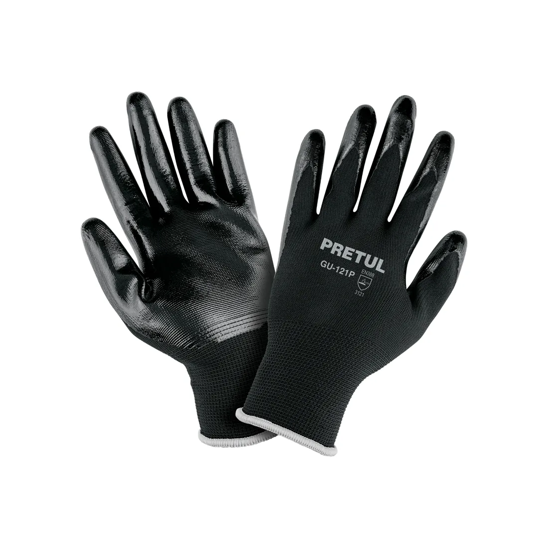 Guantes de nylon recubiertos de nitrilo, CH, PRETUL