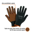 Guantes de poliéster con puntos de PVC en palma, M, TRUPER 3