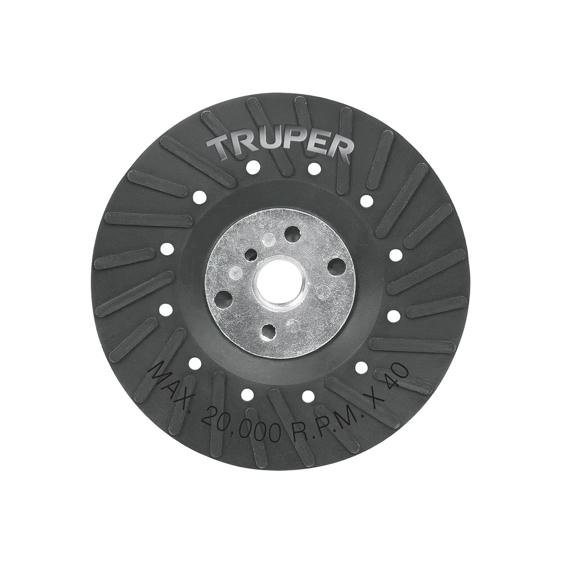 Respaldo para discos de lija 4-1/2', eje 5/8, TRUPER