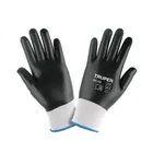 Guantes de poliéster recubiertos de nitrilo, M, TRUPER 1