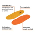 Bolsa con par de plantillas de poliuretano p/zapato talla 26 2