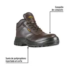 Bota de seguridad café, #27, casquillo de composite, PRETUL 2