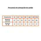 Tapón auditivo desechable con cordón, caja 100 pz 4
