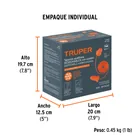 Tapón auditivo desechable con cordón, caja 100 pz 6