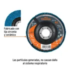 Disco laminado 4-1/2', grano 40 centro 7/8', fibra, TRUPER 2