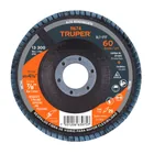 Disco laminado 4-1/2', grano 60 centro 7/8', fibra, TRUPER 1