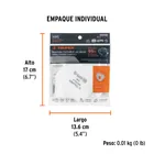 Respirador plegable N95 con válvula para partículas, TRUPER 4