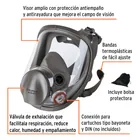 Respirador de cara completa, reutilizable, TRUPER EXPERT 2