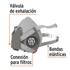 Respirador profesional media cara, TRUPER EXPERT 2