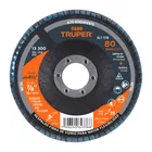 Disco laminado 4-1/2', grano 80 centro 7/8', fibra, TRUPER 1