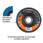 Disco laminado 4-1/2', grano 80 centro 7/8', fibra, TRUPER 2