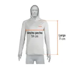 Playera protección solar, manga larga, con gorro, hombre, G 3