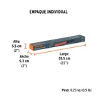 Bastón luminoso de 53 cm con luz LED y clip para cinturón 6