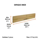 Barra extensible de 1.3 a 2.1 m reflejante para conos 4