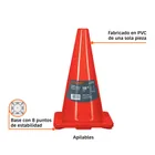 Cono de precaución de 45 cm de PVC, TRUPER 2