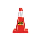 Cono de precaución de 45 cm de PVC con reflejante, PRETUL 1