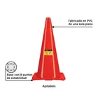 Cono de precaución de 70 cm de PVC, PRETUL 2