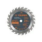 Disco sierra 4-1/2' para madera, 24 dientes centro 3/8' 1