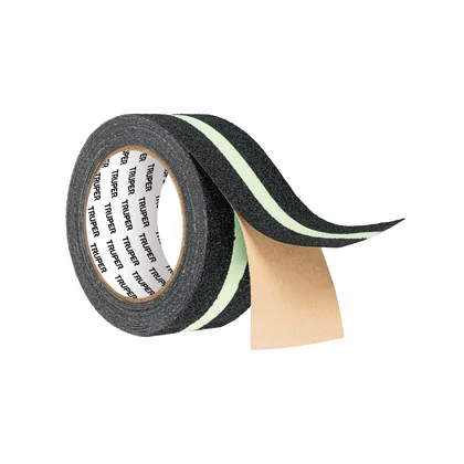 Rollo de 5 m cinta antiderrapante fotolumini. 50 mm abrasivo