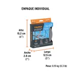 Rollo de 5 m cinta antiderrapante 25mm gris p/áreas húmedas 5