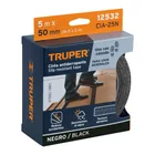 Rollo de 5 m de cinta antiderrapante negra 50mm con abrasivo 5