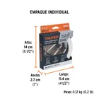 Rollo de 5m de cinta antiderrapante blanca 25mm con abrasivo 6