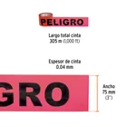 Rollo de 305 m de cinta delimitadora 'Peligro', TRUPER 2