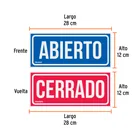 Letrero de señalización 'ABIERTO/CERRADO', 28 x 12 cm 2