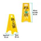 Letrero de piso resbaloso, 62 cm, KLINTEK 3