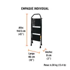Escalerilla tubular, plegable, 3 peldaños, TRUPER 5