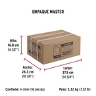 Bolsa con 5 abrazaderas sin fin #48, 2-9/16 - 3-1/2', FIERO 9