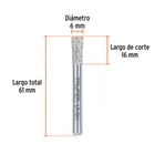 Lima rotativa punta cilindro, 10 mm, TRUPER 3