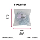 Bolsa con 144 alcayatas roscadas de 21 X 80, FIERO 6