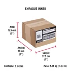 Bolsa con 1 kg de clavos para concreto galvanizados 2' 4