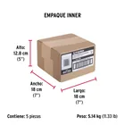 Bolsa con 1 kg de clavos para concreto negros 2', FIERO 5