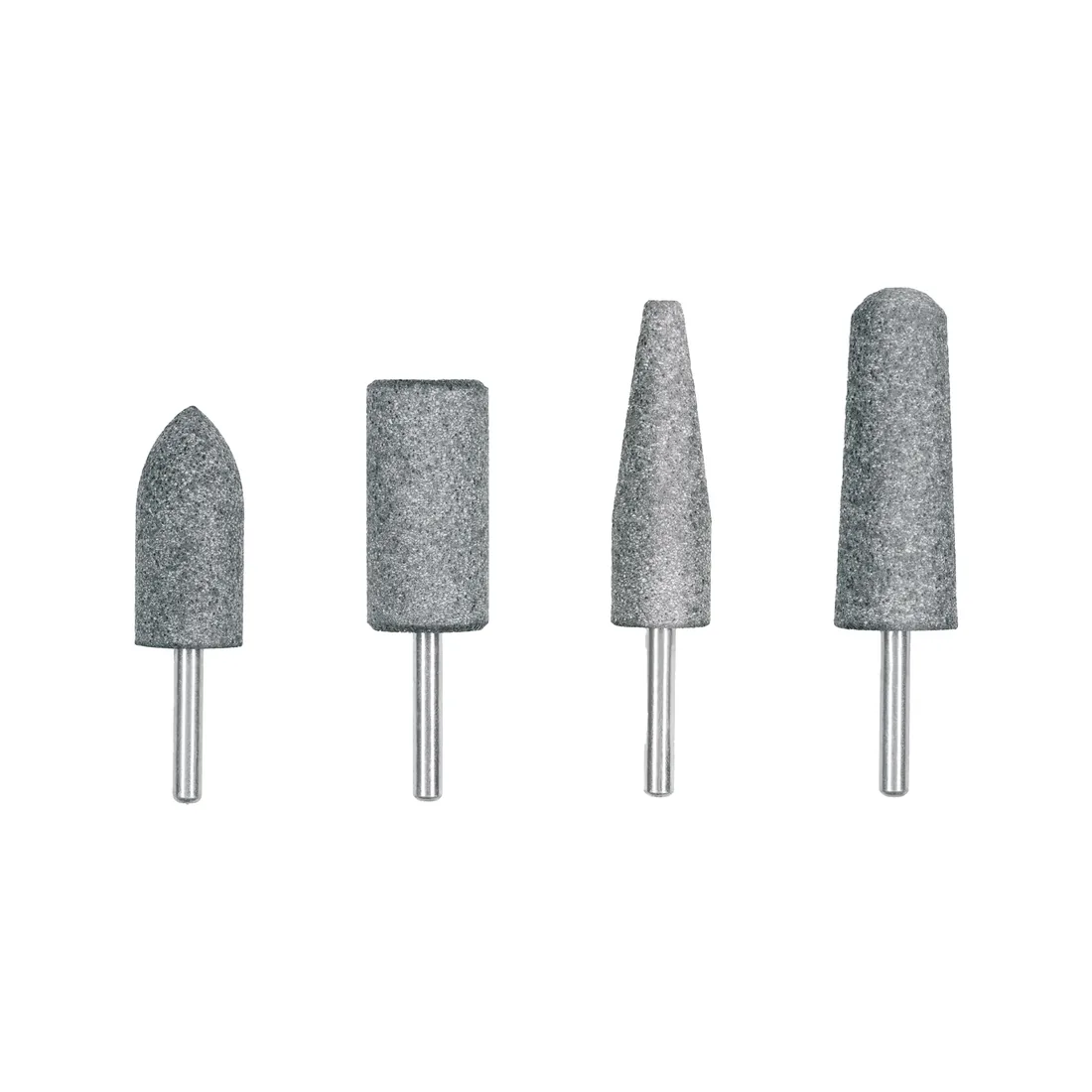 Juego de 4 piedras montadas zanco 1/4', acero inoxidable