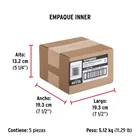 Bolsa con 1 kg de clavos para concreto negros 3', FIERO 5