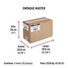 Bolsa con 1 kg de clavos para concreto galvanizados 2-1/2' 4